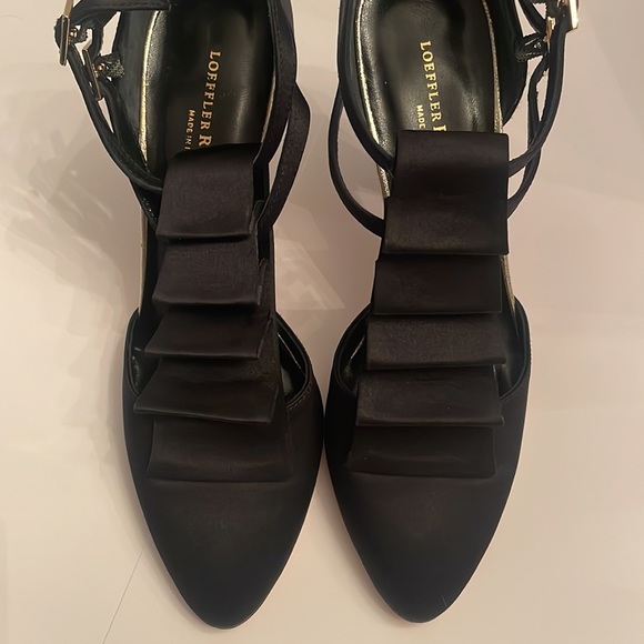 Beautiful Loffler Randall heels. Perfect condition. Gorgeous details/ fabric. - Picture 6 of 7